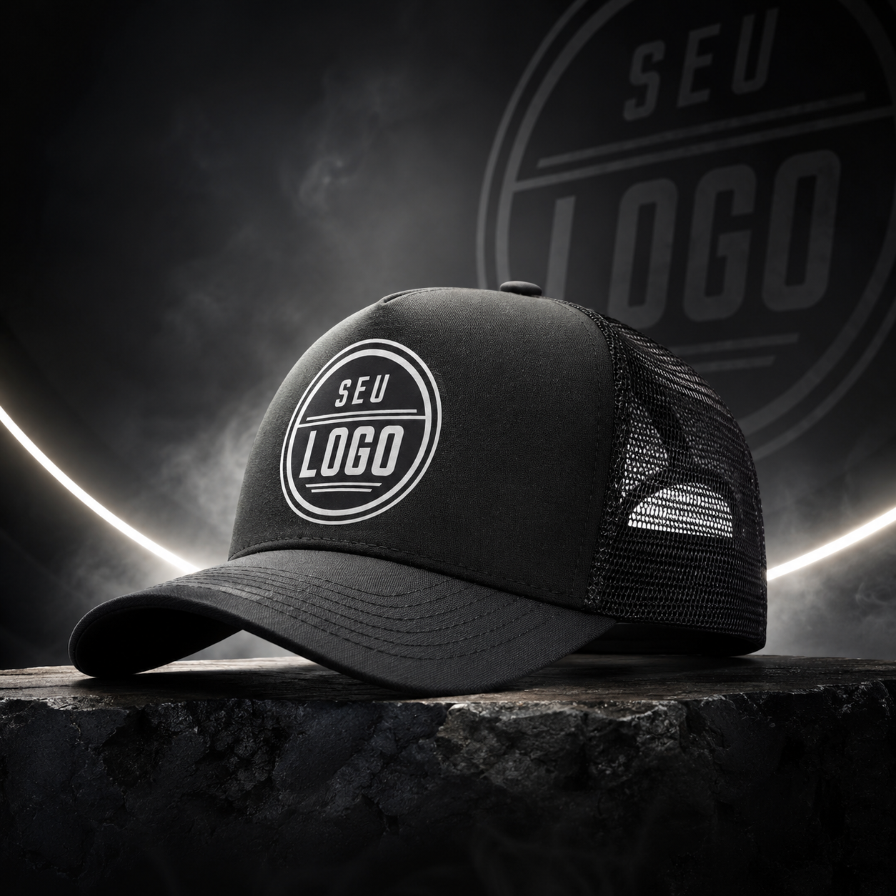 Boné modelo Trucker personalizado da Makuim Bonés